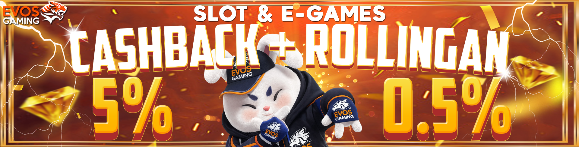 CASHBACK + ROLLINGAN SLOT