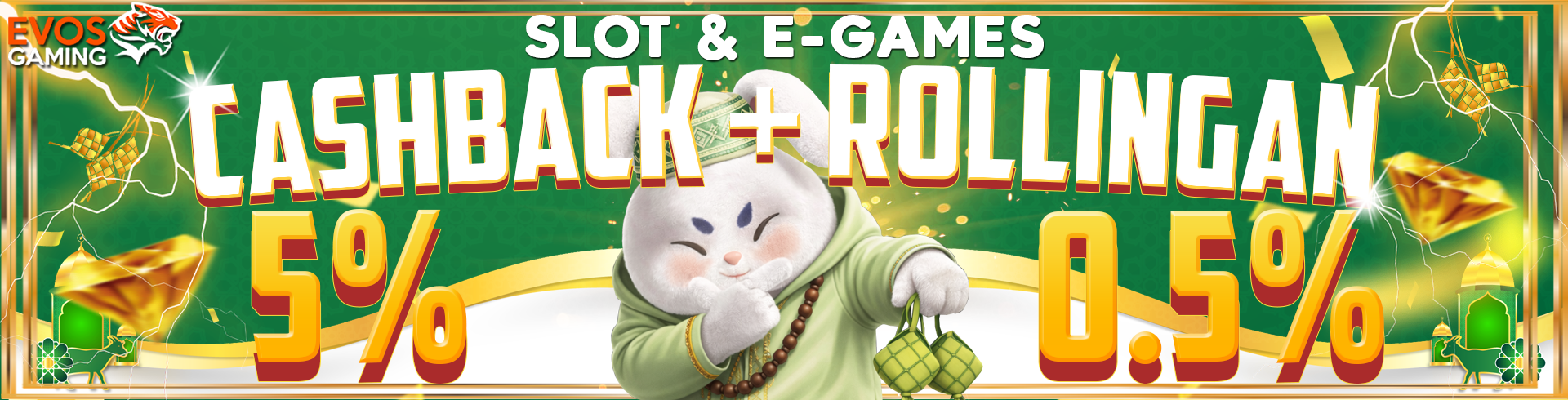 CASHBACK + ROLLINGAN SLOT