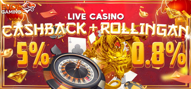 CASHBACK + ROLLINGAN LIVE CASINO