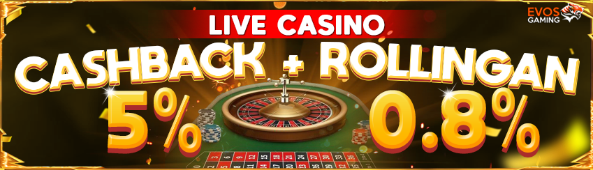 CASHBACK + ROLLINGAN LIVECASINO