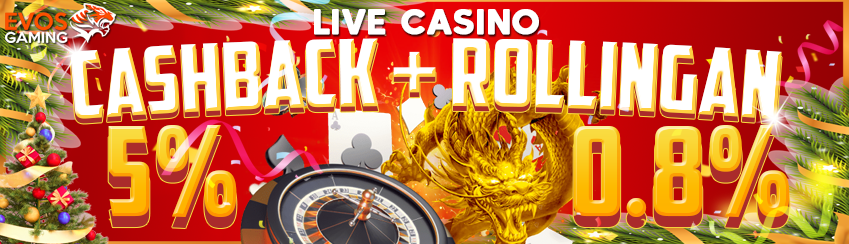 CASHBACK + ROLLINGAN LIVECASINO