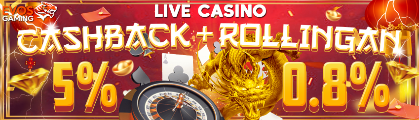 CASHBACK + ROLLINGAN LIVECASINO