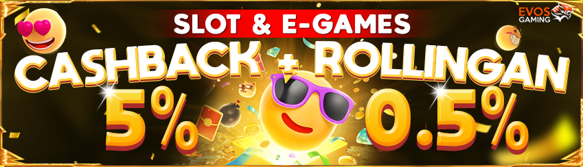 CASHBACK + ROLLINGAN SLOT GAMES
